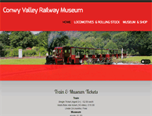 Tablet Screenshot of conwyrailwaymuseum.co.uk